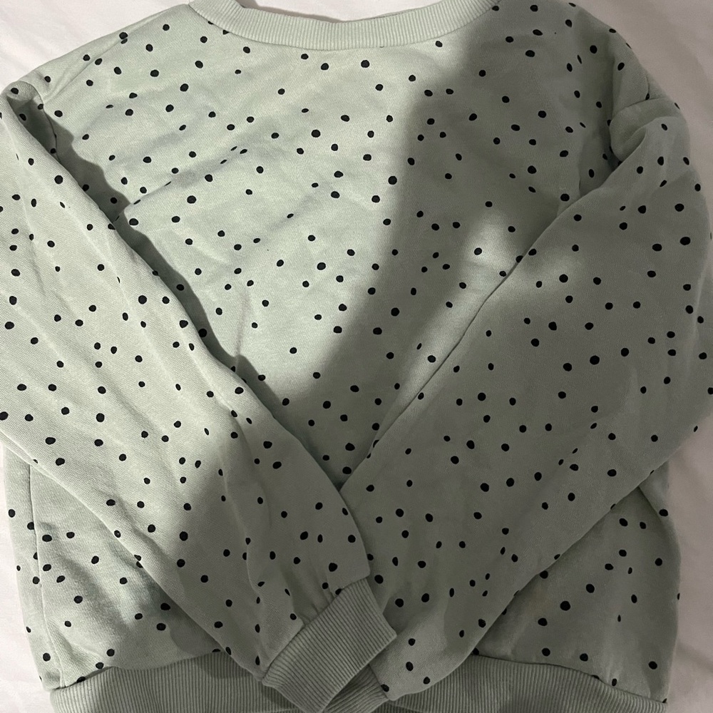 Preppy Polka dot Sweatershirt, Size 6x-7 In girls